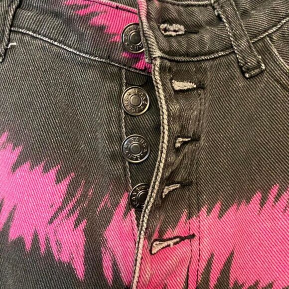 Shein Pink Tie Dye Jeans - Picture 3 of 6